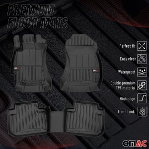 Subaru Forester Floor Mat - Omac - Proline Premium TPE - Black - '14-'18